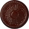 Ekena Millwork Raymond Ceiling Medallion (Fits Canopies up to 5 3/8"), 18"OD x 1 1/4"P, Brushed Mahogany CM18RA2BMF - alternate 1